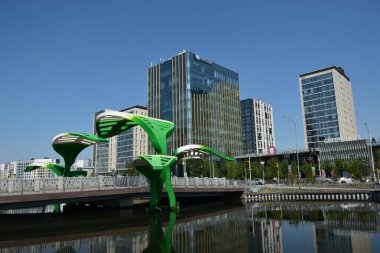 Astana (Nur-Sultan), Kazakistan: Astana 'daki Ultra modern binalar (Nur-Sultan), Kazakistan' ın başkenti