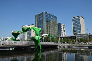 Astana (Nur-Sultan), Kazakistan: Astana 'daki Ultra modern binalar (Nur-Sultan), Kazakistan' ın başkenti