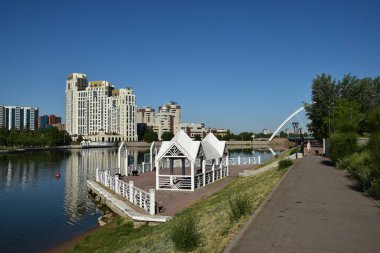 Astana (Nur-Sultan), Kazakistan: Astana 'daki Ultra modern binalar (Nur-Sultan), Kazakistan' ın başkenti