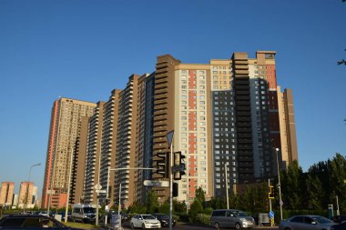 Astana (Nur-Sultan), Kazakistan - Astana 'daki modern binalar (Nur-Sultan), Kazakistan' ın başkenti