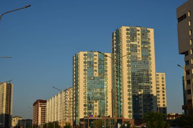 Astana (Nur-Sultan), Kazakistan - Astana 'daki modern binalar (Nur-Sultan), Kazakistan' ın başkenti