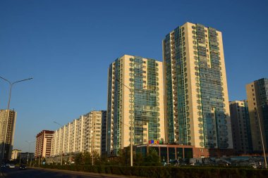 Astana (Nur-Sultan), Kazakistan - Astana 'daki modern binalar (Nur-Sultan), Kazakistan' ın başkenti