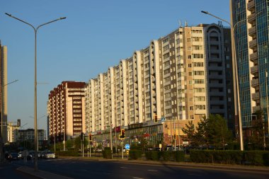 Astana (Nur-Sultan), Kazakistan - Astana 'daki modern binalar (Nur-Sultan), Kazakistan' ın başkenti