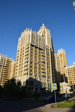 Astana (Nur-Sultan), Kazakistan - Astana 'daki modern binalar (Nur-Sultan), Kazakistan' ın başkenti
