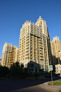 Astana (Nur-Sultan), Kazakistan - Astana 'daki modern binalar (Nur-Sultan), Kazakistan' ın başkenti