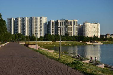 Astana (Nur-Sultan), Kazakistan - Astana 'daki modern binalar (Nur-Sultan), Kazakistan' ın başkenti