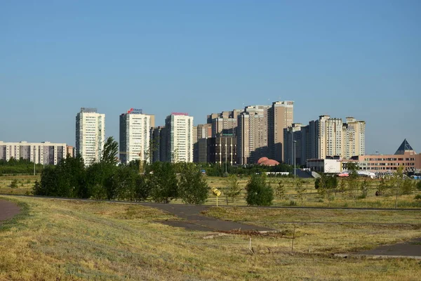 Astana Nur Sultan Kazahstan 2021 Clădiri Ultra Moderne Astana Nur — Fotografie, imagine de stoc