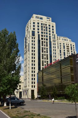 Astana (Nur-Sultan), Kazakistan - Astana 'daki modern binalar (Nur-Sultan), Kazakistan' ın başkenti
