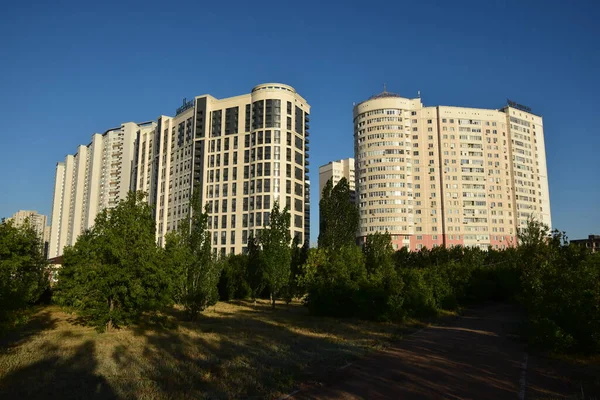 Astana Nur Sultan Kasakhstan 2021 Ultra Moderne Bygninger Astana Nur - Stock-foto