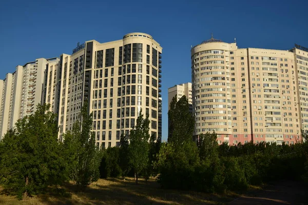 Astana Nur Sultan Kazakstan 2021 Ultra Moderna Byggnader Astana Nur — Stockfoto