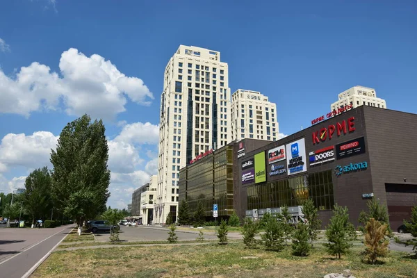 Astana Nur Sultan Kazahsztán Modern Épületek Astanában Nur Sultan Kazahsztán — Stock Fotó