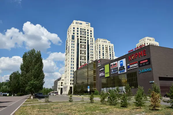 Astana Nur Sultan Cazaquistão Edifícios Modernos Astana Nur Sultan Capital — Fotografia de Stock