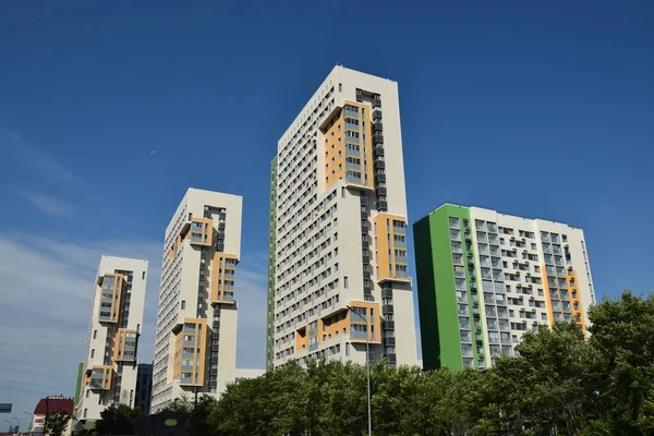 Astana Nur Sultán Kazachstán 2023 Moderní Budovy Astaně Nur Sultán — Stock fotografie