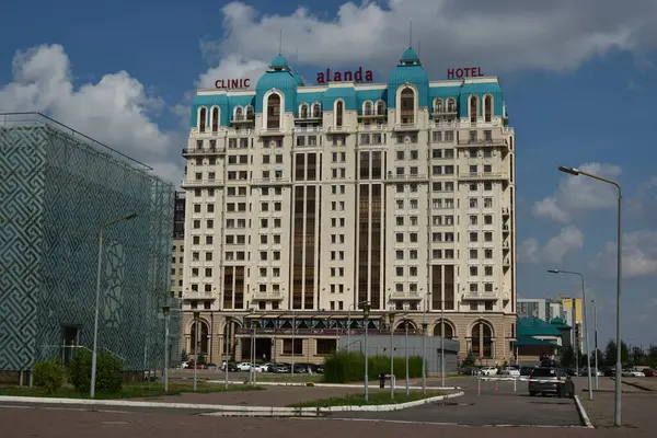 Астана Нур Султан Казахстан 2023 Вид Сучасними Будівлями Астані Нур — стокове фото