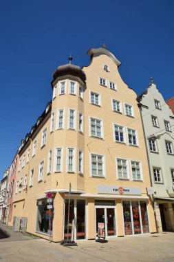 Ingolstadt, Bavyera, Almanya - 08.06.2024: Ingolstadt 'taki tarihi binalar