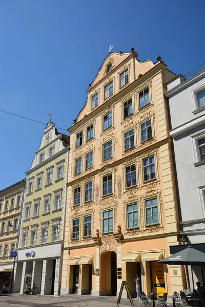 Ingolstadt, Bavyera, Almanya - 08.06.2024: Ingolstadt 'taki tarihi binalar