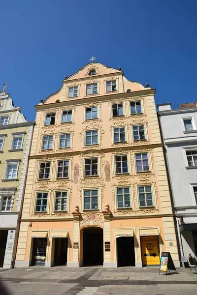 Ingolstadt, Bavyera, Almanya - 08.06.2024: Ingolstadt 'taki tarihi binalar