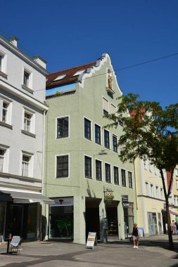Ingolstadt, Bavyera, Almanya - 08.06.2024: Ingolstadt 'taki tarihi binalar