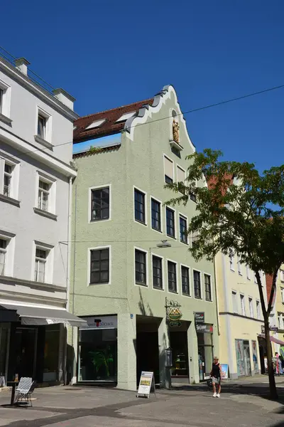 Ingolstadt, Bavyera, Almanya - 08.06.2024: Ingolstadt 'taki tarihi binalar