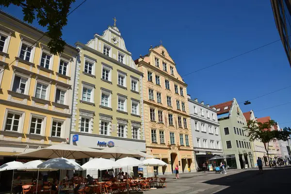 Ingolstadt, Bavyera, Almanya - 08.06.2024: Ingolstadt 'taki tarihi binalar