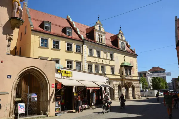 Ingolstadt, Bavyera, Almanya - 08.06.2024: Ingolstadt 'taki tarihi binalar