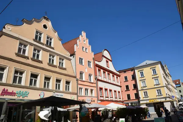 Ingolstadt, Bavyera, Almanya - 08.06.2024: Ingolstadt 'taki tarihi binalar