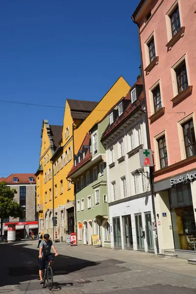Ingolstadt, Bavyera, Almanya - 08.06.2024: Ingolstadt 'taki tarihi binalar