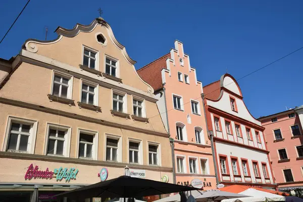 Ingolstadt, Bavyera, Almanya - 08.06.2024: Ingolstadt 'taki tarihi binalar
