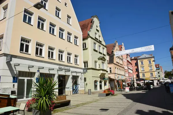 Ingolstadt, Bavyera, Almanya - 08.06.2024: Ingolstadt 'taki tarihi binalar