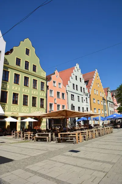 Ingolstadt, Bavyera, Almanya - 08.06.2024: Ingolstadt 'taki tarihi binalar