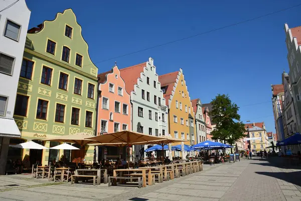 Ingolstadt, Bavyera, Almanya - 08.06.2024: Ingolstadt 'taki tarihi binalar