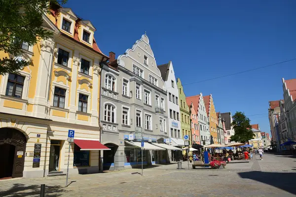 Ingolstadt, Bavyera, Almanya - 08.06.2024: Ingolstadt 'taki tarihi binalar