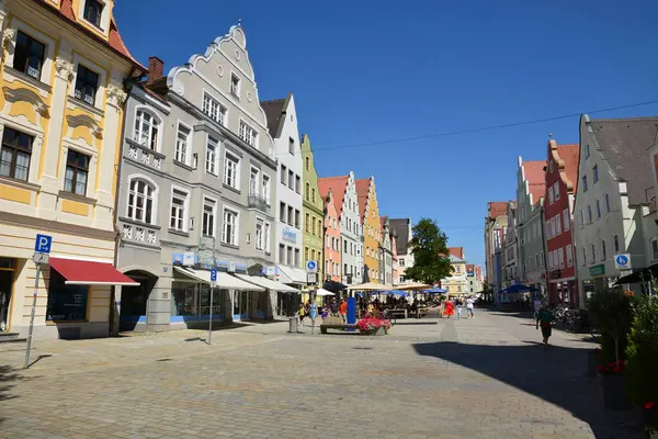 Ingolstadt, Bavyera, Almanya - 08.06.2024: Ingolstadt 'taki tarihi binalar