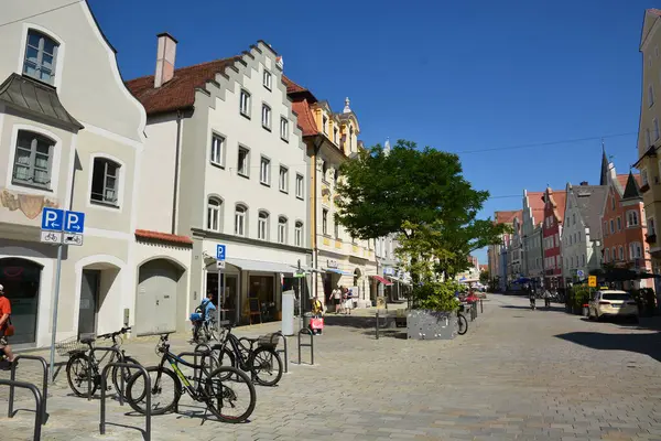 Ingolstadt, Bavyera, Almanya - 08.06.2024: Ingolstadt 'taki tarihi binalar