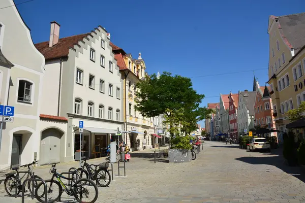Ingolstadt, Bavyera, Almanya - 08.06.2024: Ingolstadt 'taki tarihi binalar
