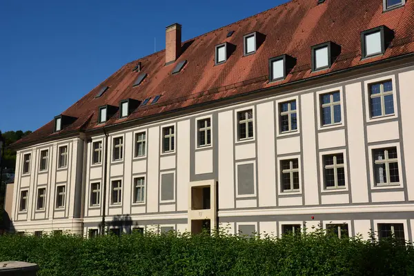 Eichsttt, Almanya 08.11.2024: Almanya 'nın Bavyera bölgesindeki Eichsttt kasabasında tarihi binalar