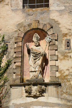 Eichsttt, Almanya 08.11.2024: Almanya 'nın Bavyera bölgesi yakınlarındaki WILLIBALDSBURG kalesinin (WILLIBALDSBURG) bir kısmı