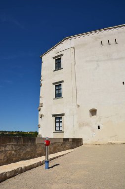 Eichsttt, Almanya 08.11.2024: Almanya 'nın Bavyera bölgesi yakınlarındaki WILLIBALDSBURG kalesinin (WILLIBALDSBURG) bir kısmı