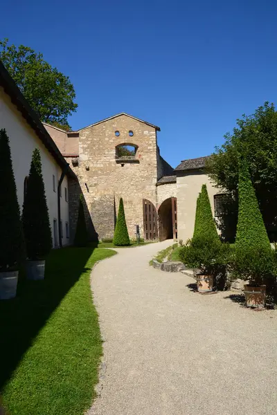 Eichsttt, Almanya 08.11.2024: Almanya 'nın Bavyera bölgesi yakınlarındaki WILLIBALDSBURG kalesinin (WILLIBALDSBURG) bir kısmı