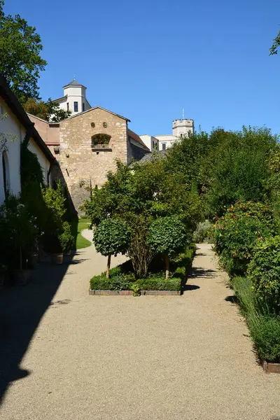 Eichsttt, Almanya 08.11.2024: Almanya 'nın Bavyera bölgesi yakınlarındaki WILLIBALDSBURG kalesinin (WILLIBALDSBURG) bir kısmı