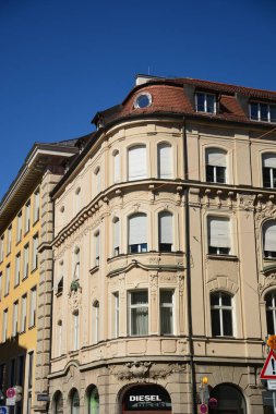 Münih, Bavyera, Almanya - 08.11.2024: Münih 'teki tarihi yapılar