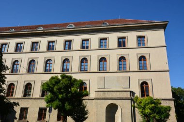 Münih, Bavyera, Almanya - 08.11.2024: Münih 'teki tarihi yapılar