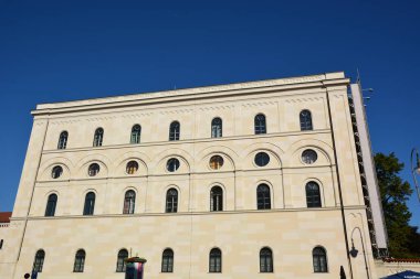 Münih, Bavyera, Almanya - 08.11.2024: Münih 'teki tarihi yapılar