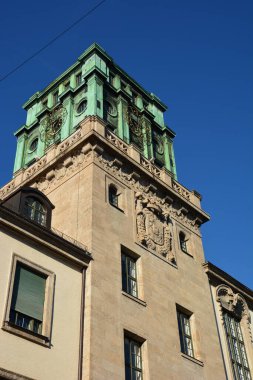 Münih, Bavyera, Almanya - 08.11.2024: Münih 'teki tarihi yapılar