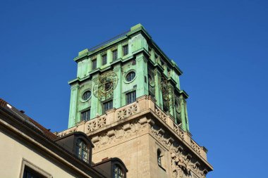 Münih, Bavyera, Almanya - 08.11.2024: Münih 'teki tarihi yapılar