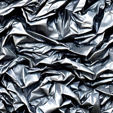 Crumpled metal foil. Background or screensaver.