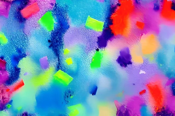 Абстрактный Красочный Фон Пятен Акварельной Краски — стоковое фото