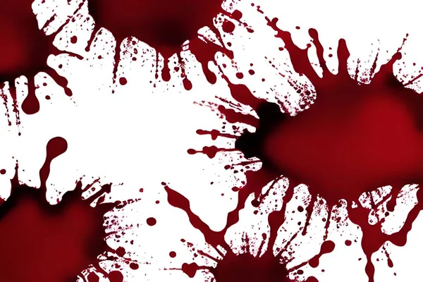 Spots Drops Blood White Background — 스톡 사진