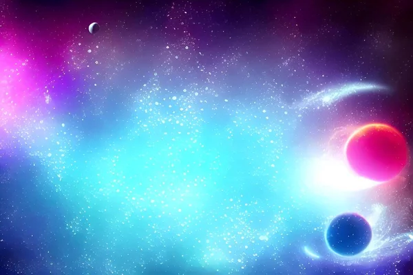 stock image Background or screensaver on the theme of space. Multicolor astronomical image.