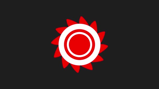 Сіро Червоний Абстрактний Фон Інтро Або Кінцевого Екрану Вигляді Цілі — стокове відео